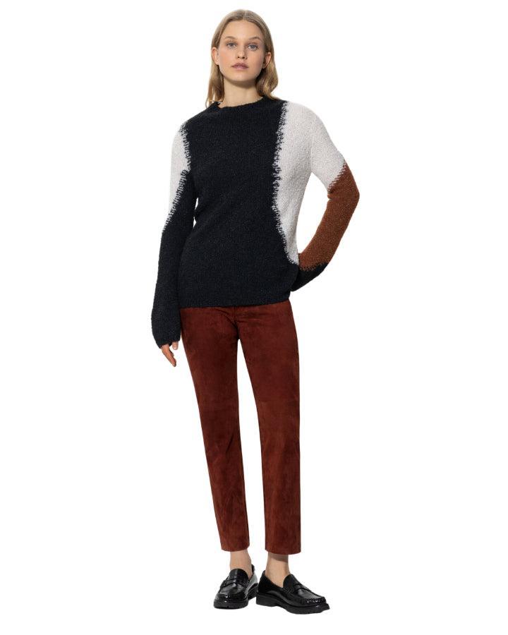 Luisa Cerano - Tri-Colored Knit Pullover
