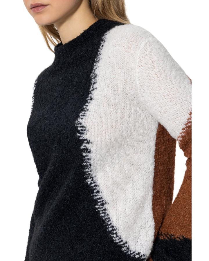 Luisa Cerano - Tri-Colored Knit Pullover