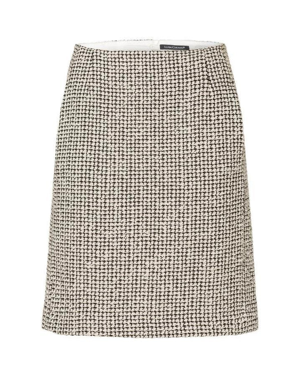 Luisa Cerano - Tweed Contrast Knit Pencil Skirt