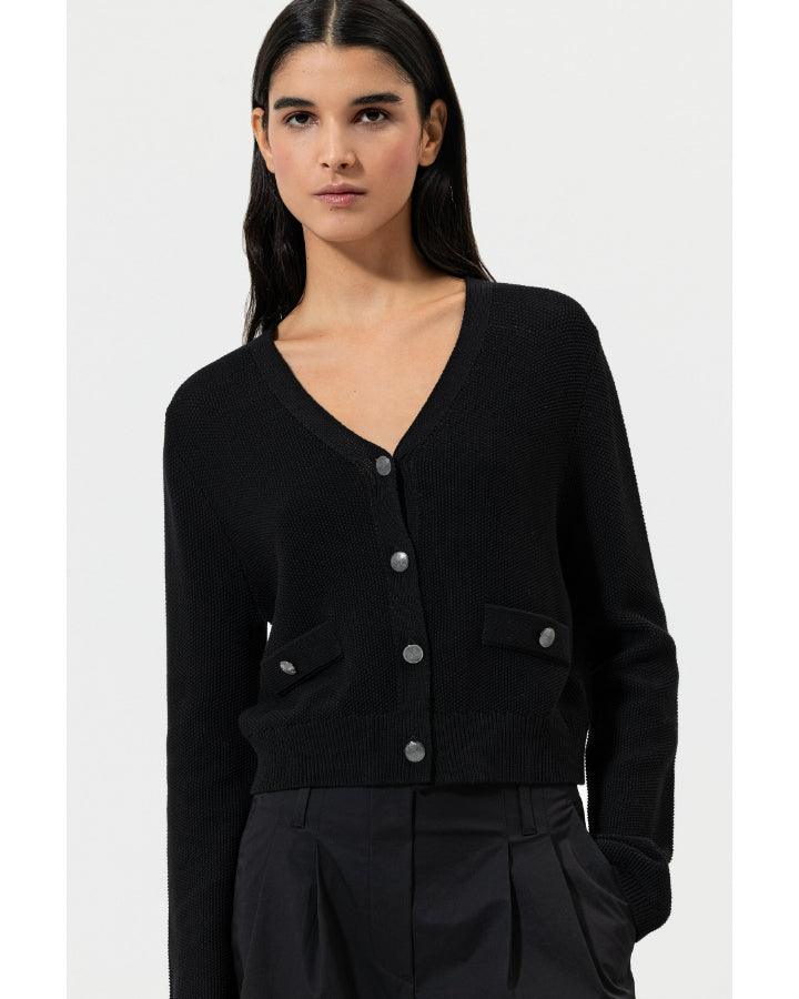 Luisa Cerano - Tweed Look Cardigan
