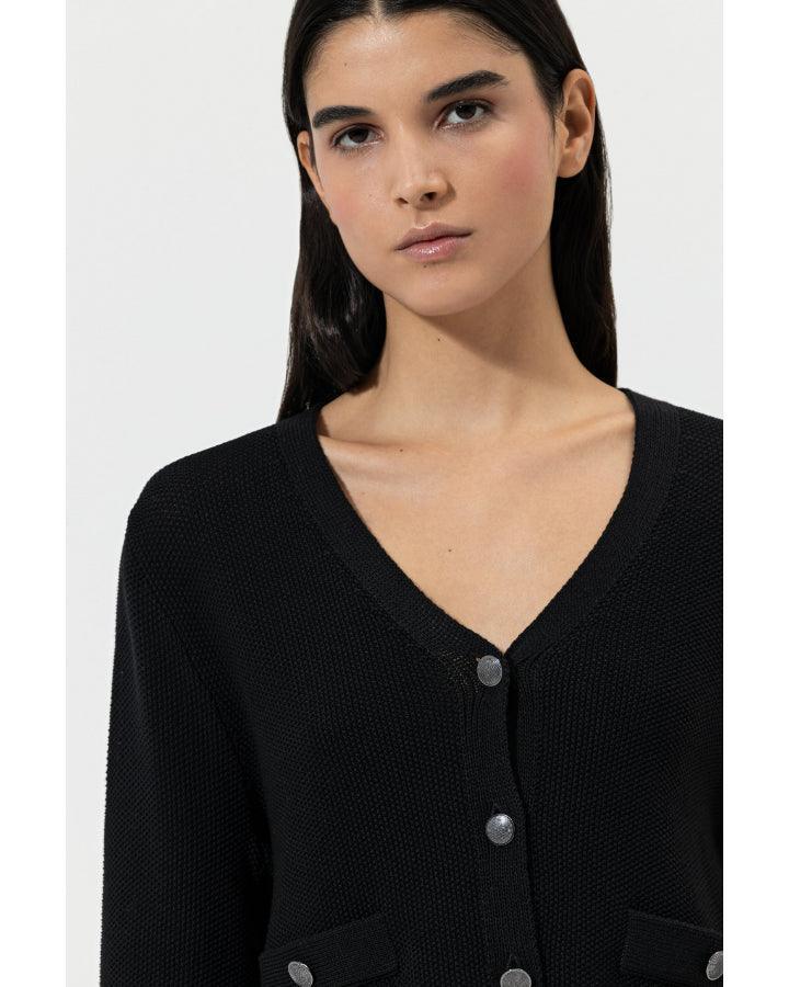 Luisa Cerano - Tweed Look Cardigan