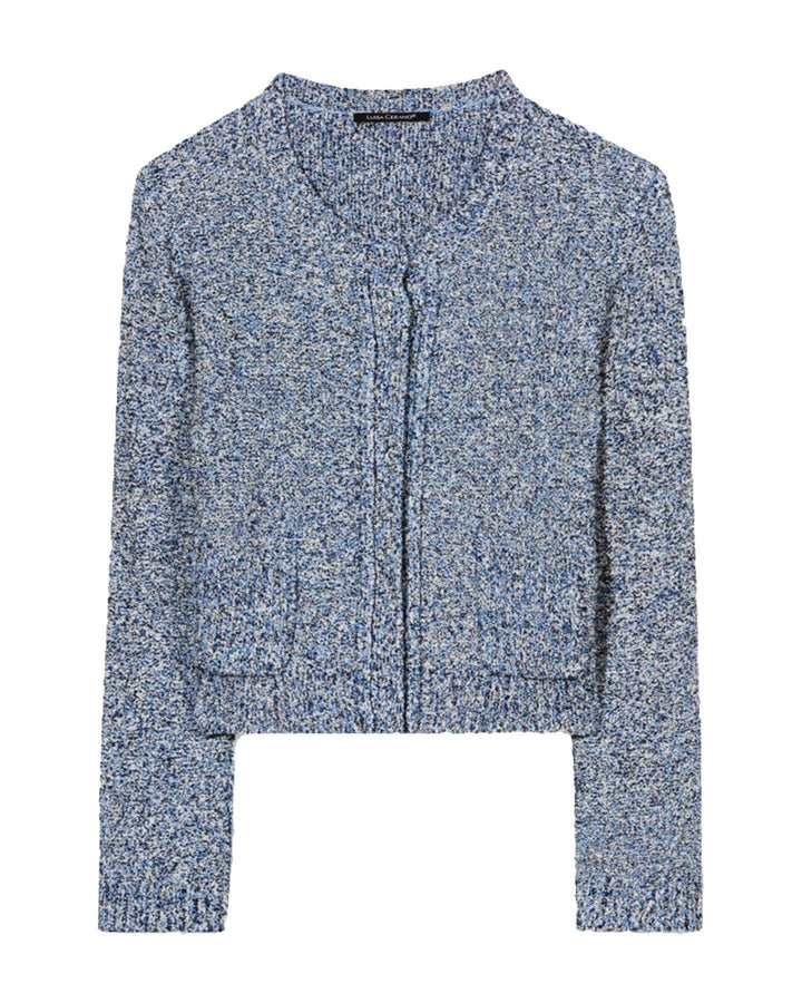 Luisa Cerano - Tweed Look Cropped Cardigan