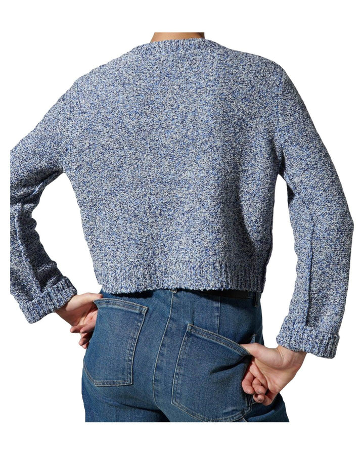 Luisa Cerano - Tweed Look Cropped Cardigan