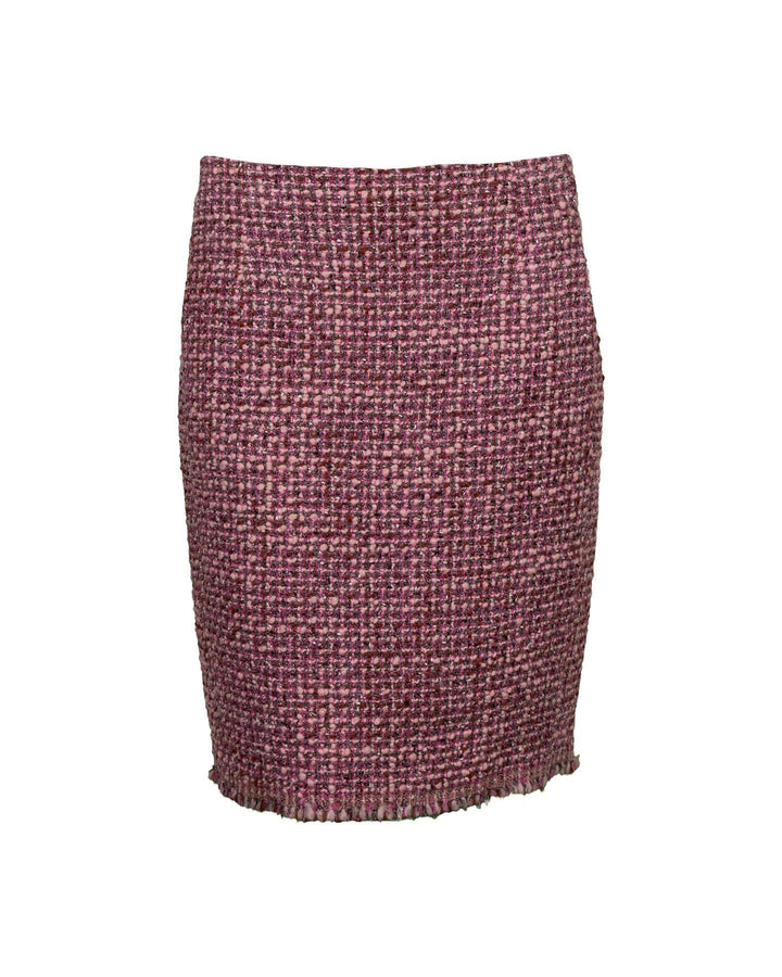 Luisa Cerano - Tweed Pencil Skirt Smoky Pink Multi