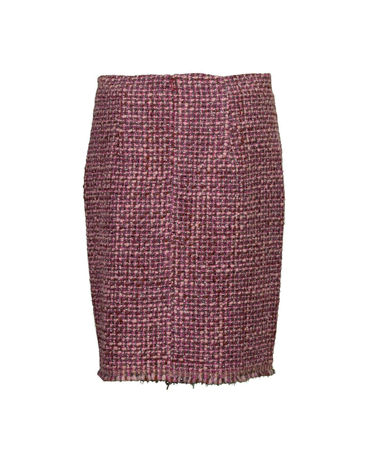 Luisa Cerano - Tweed Pencil Skirt Smoky Pink Multi