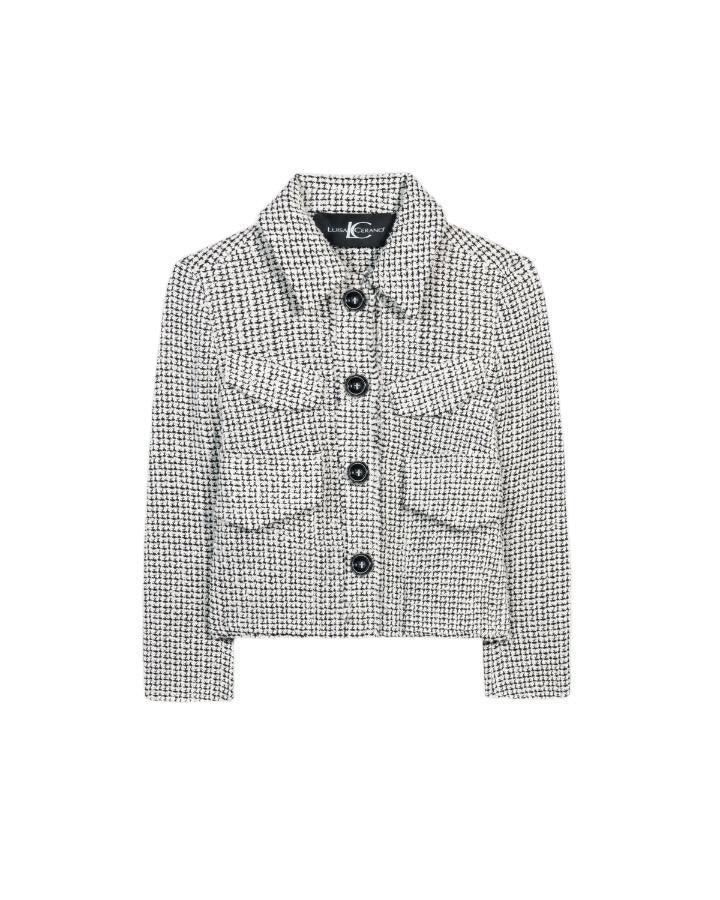 Luisa Cerano - Tweed Style Cropped Jacket