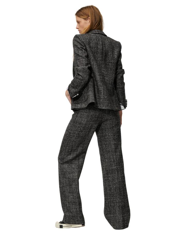Luisa Cerano - Tweed Wool One Button Blazer