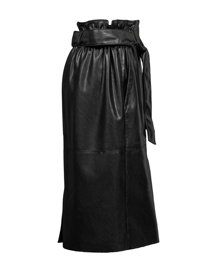 Luisa Cerano - Vegan Leather Paperbag Waist Skirt