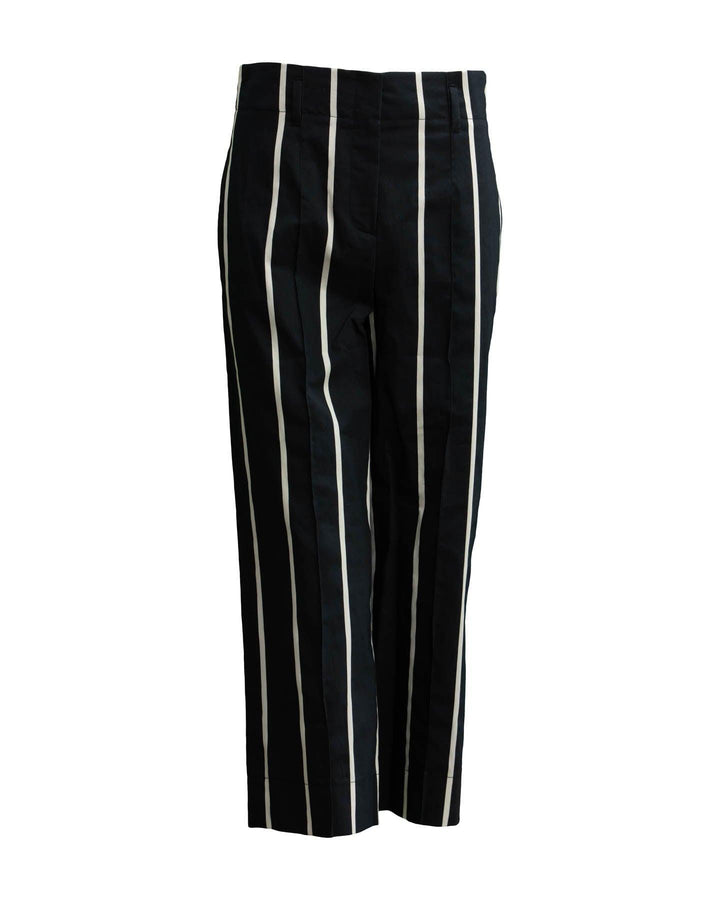 Luisa Cerano - Vertical Stripe Cropped Pant