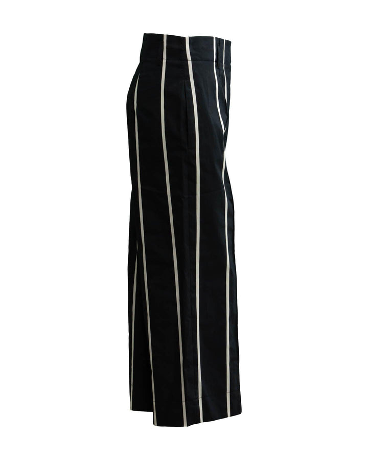Luisa Cerano - Vertical Stripe Cropped Pant