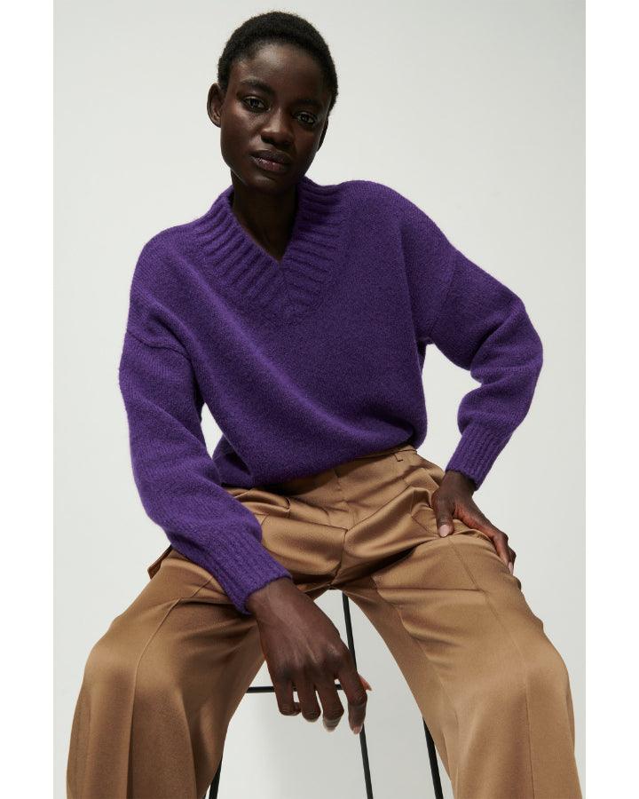 Luisa Cerano - Wool Blend V-Neck Sweater