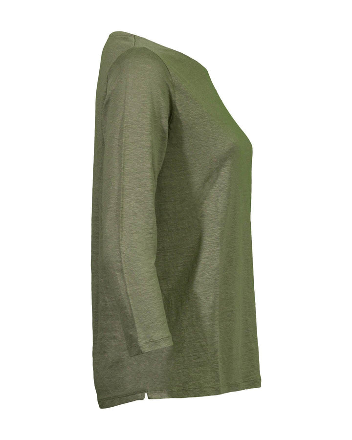 Majestic Filatures - Linen Stretch Boatneck Top