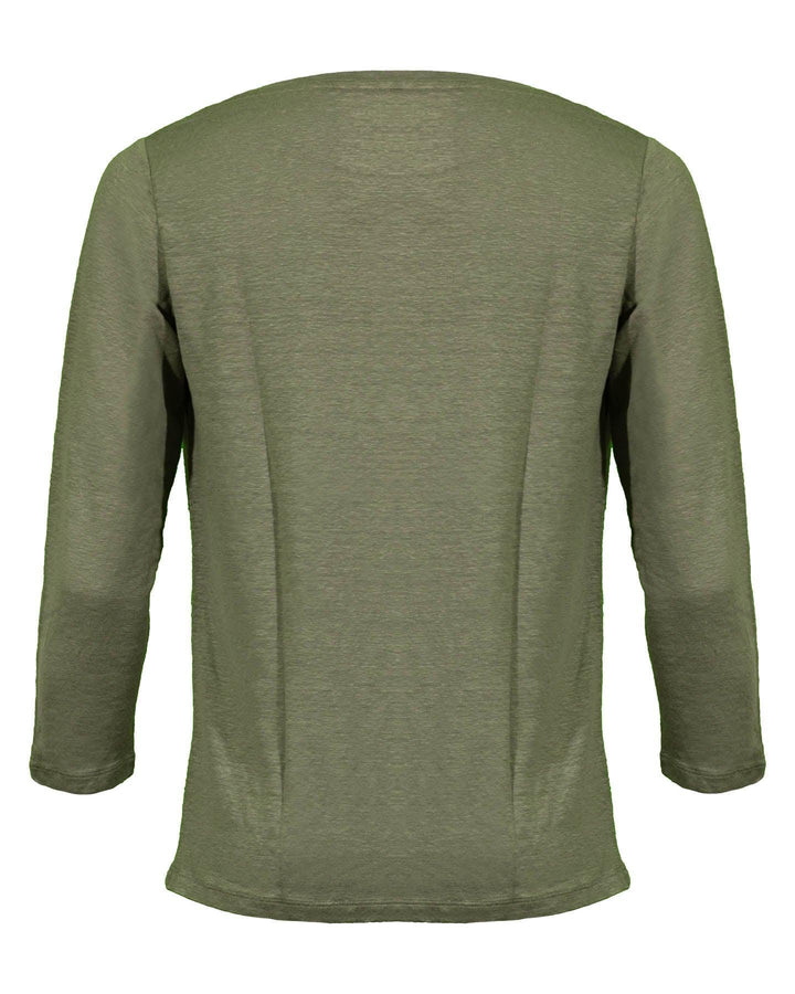 Majestic Filatures - Linen Stretch Boatneck Top