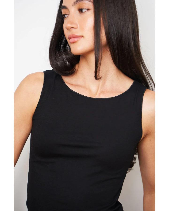 Majestic Filatures - Majestic Soft Touch Crew Neck Tank Black