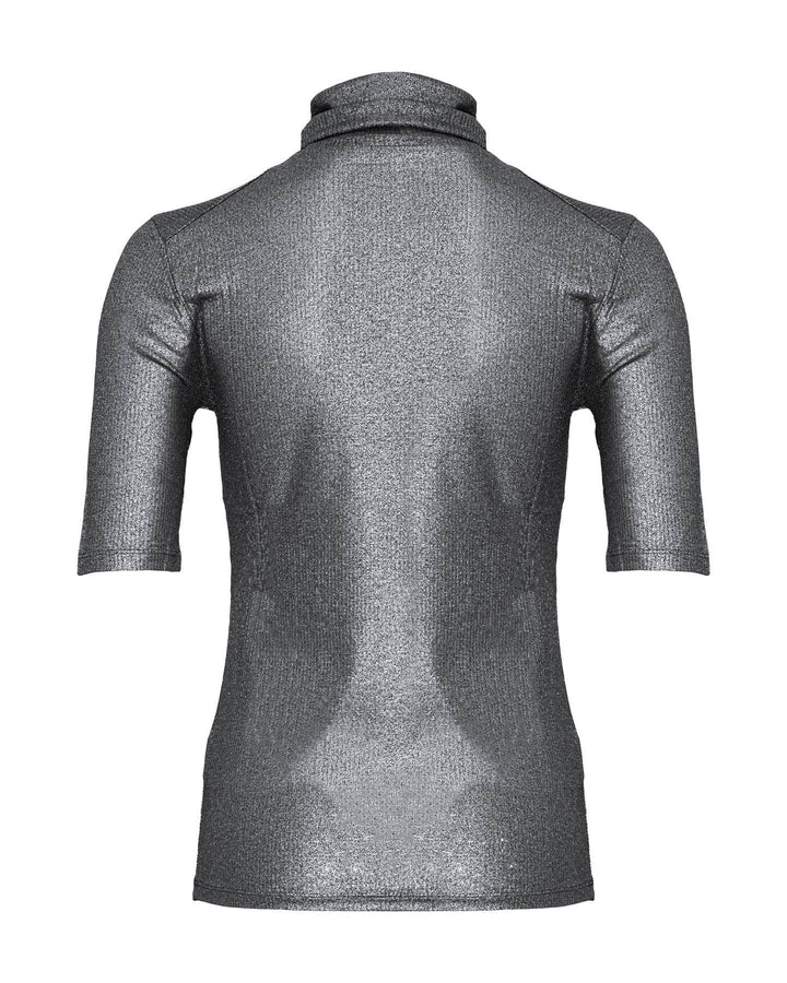Majestic Filatures - Metallic Mini Rib Turtleneck