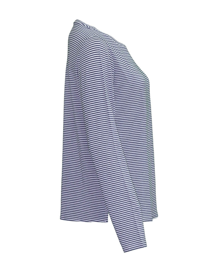 Majestic Filatures - Soft Touch Striped Pullover