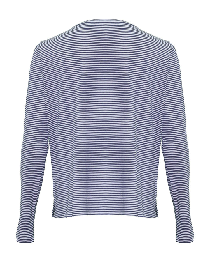 Majestic Filatures - Soft Touch Striped Pullover