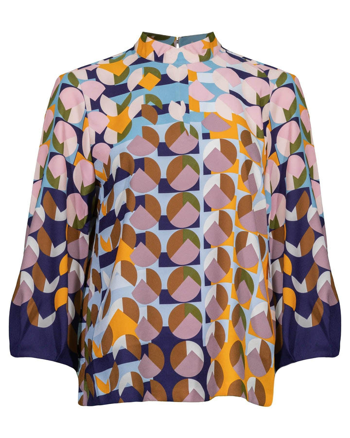 Marc Cain - Abstract Circle Print Top