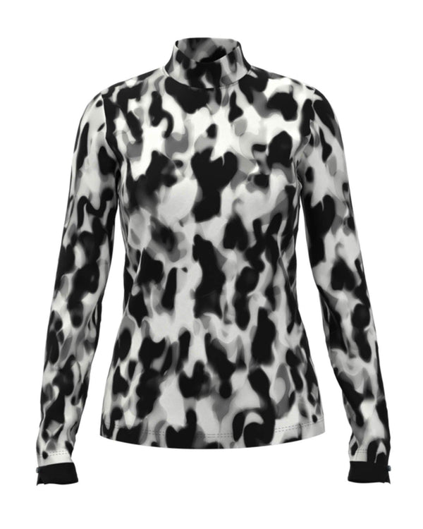 Marc Cain - Abstract Print Turtleneck Pullover