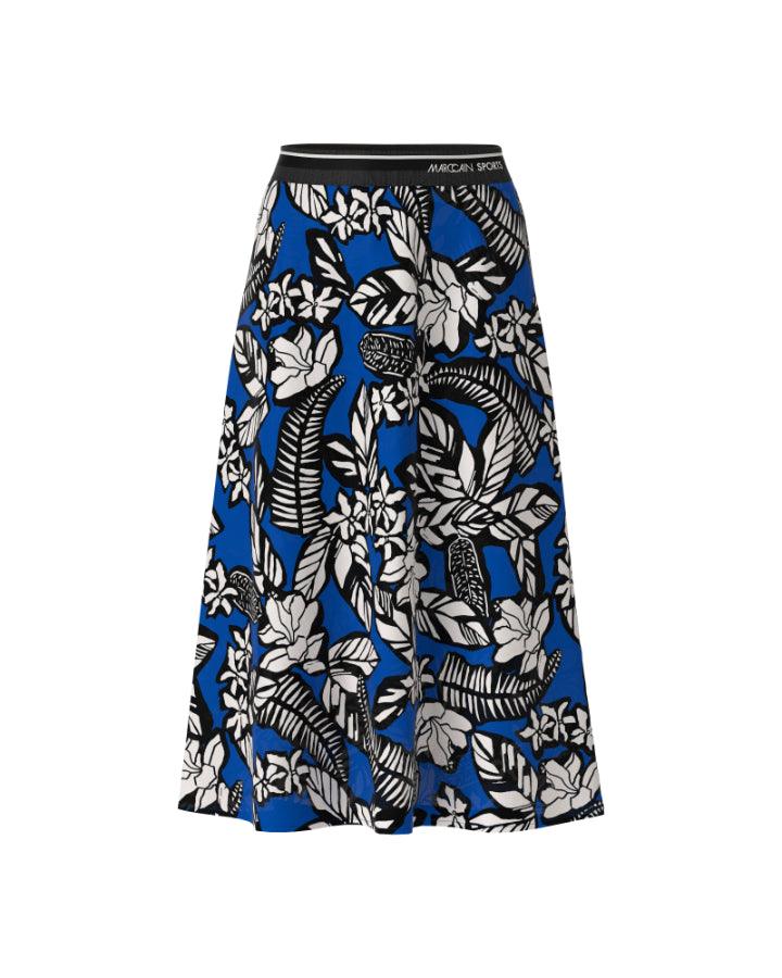 Marc Cain - All Over Floral Pattern Flared Skirt