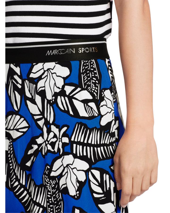 Marc Cain - All Over Floral Pattern Flared Skirt