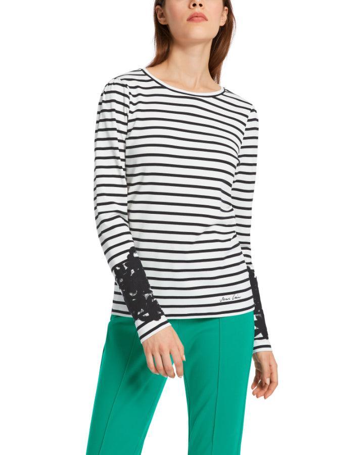 Marc Cain - Animal Intense Stripe Tee