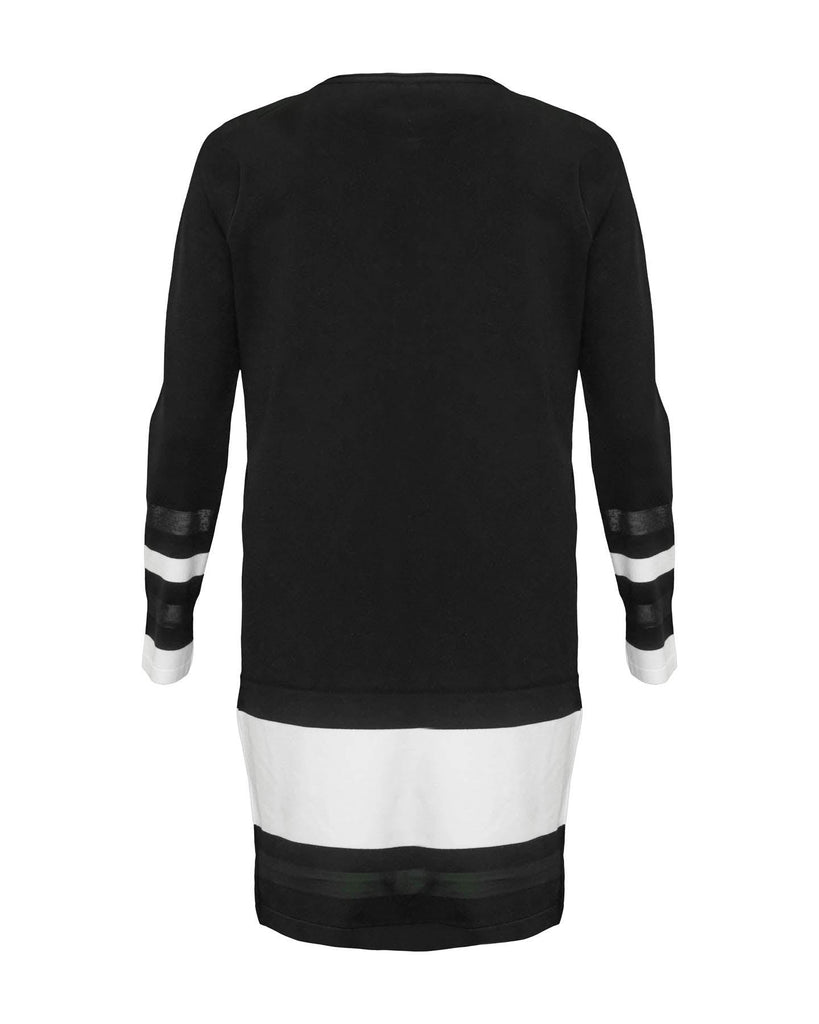 Marc Cain - Black and White Knit Dress