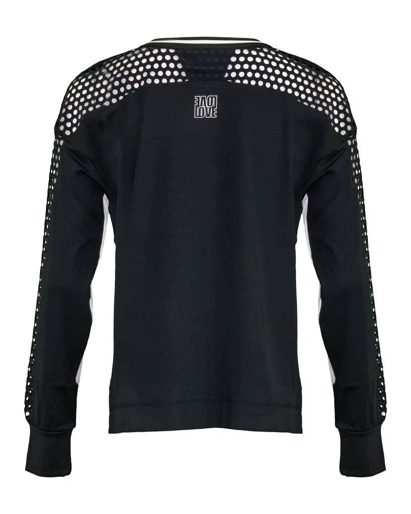 Marc Cain - Black and White Mesh Top