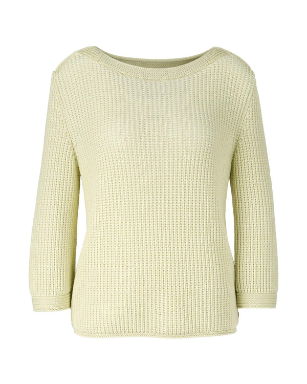 Marc Cain - Boatneck Textured Knit Pullover