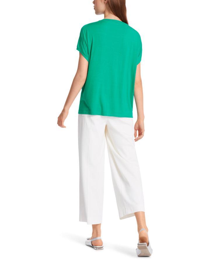 Marc Cain - Cap Sleeve Gathered Shoulder Tee