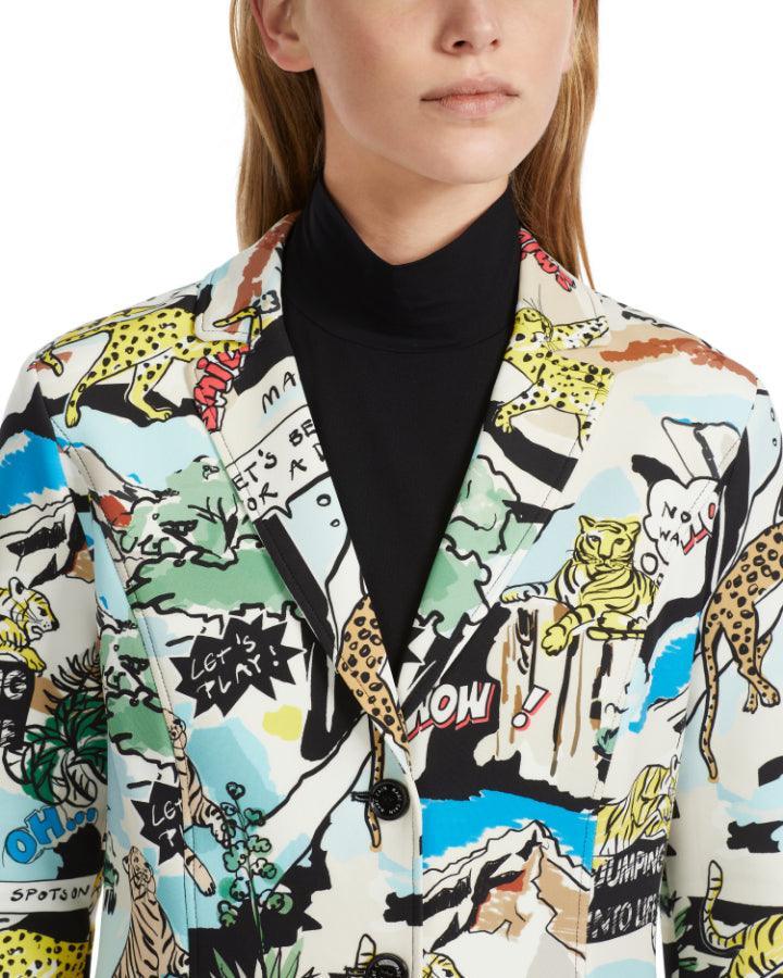 Marc Cain - Cartoon Print Blazer