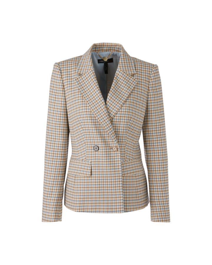 Plaid check blazer sale