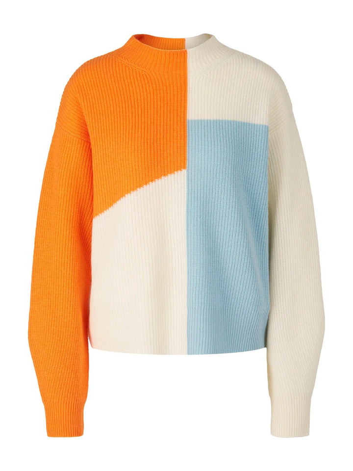 Marc Cain - Color Block Pullover Orange