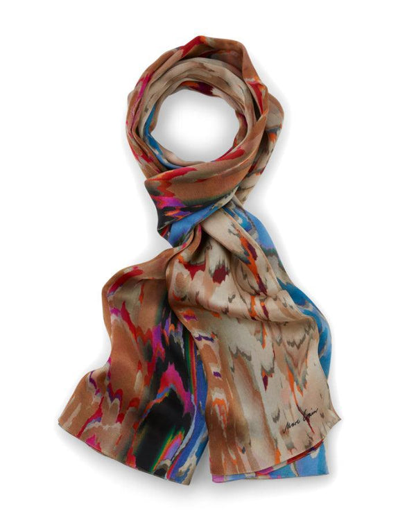 Marc Cain - Colorful Print Silk Scarf