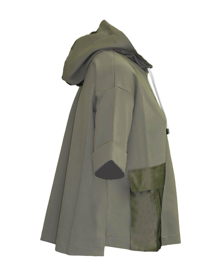 Marc Cain - Cropped Hooded Sweatshirt