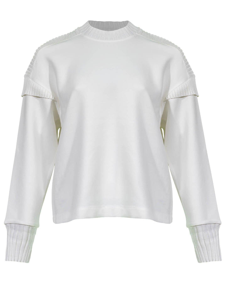 Marc Cain - Dropped Shoulder Ribbed Detail Sweatshirt
