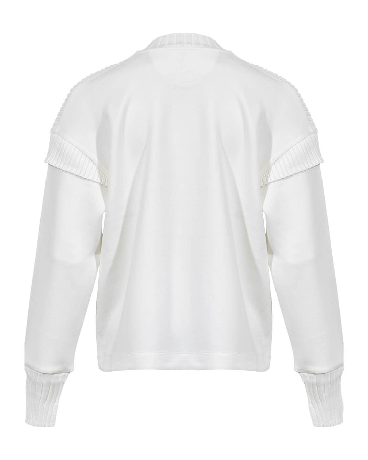 Marc Cain - Dropped Shoulder Ribbed Detail Sweatshirt