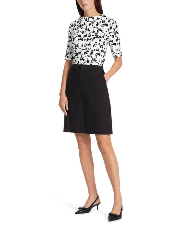 Marc Cain - Elephant Print Boatneck Tee