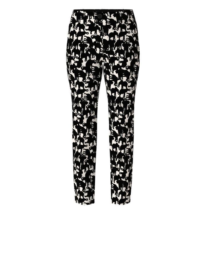 Marc Cain - Elephant Print Cropped Pants
