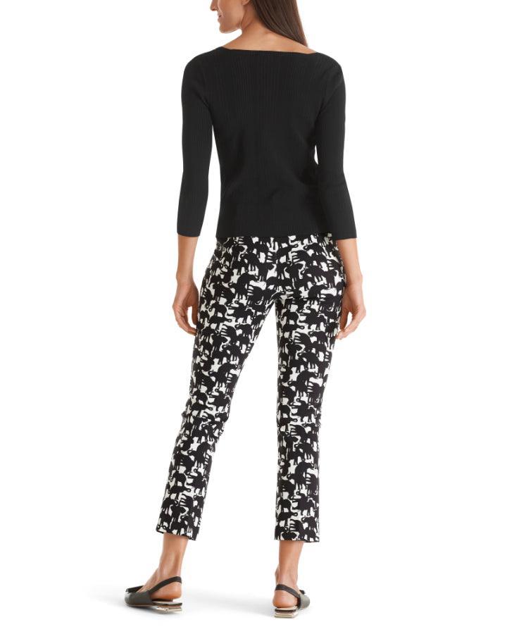 Marc Cain - Elephant Print Cropped Pants