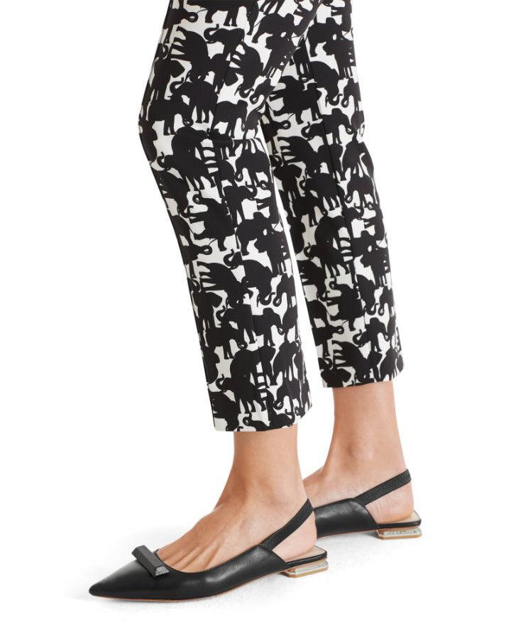 Marc Cain - Elephant Print Cropped Pants