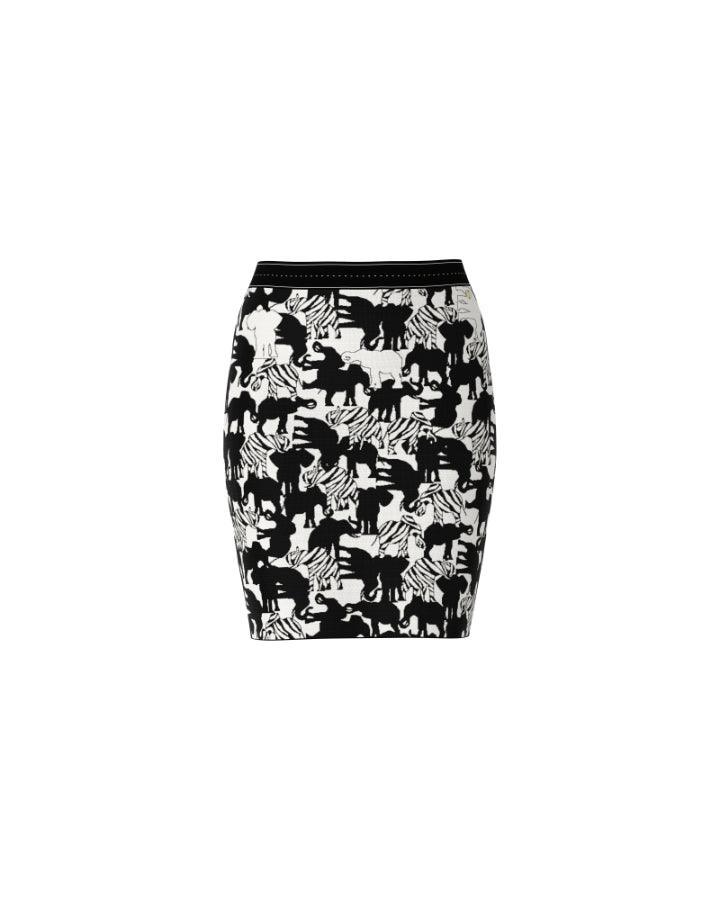Marc Cain - Elephant Print Pencil Skirt