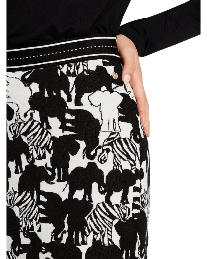 Marc Cain - Elephant Print Pencil Skirt