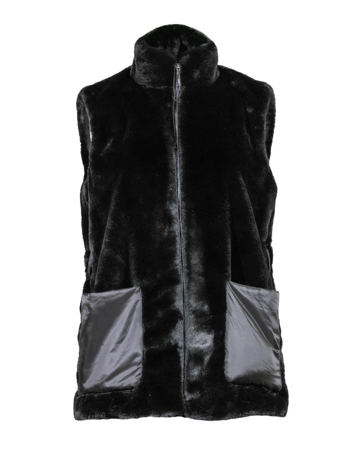 Marc Cain - Faux Fur Belted Vest
