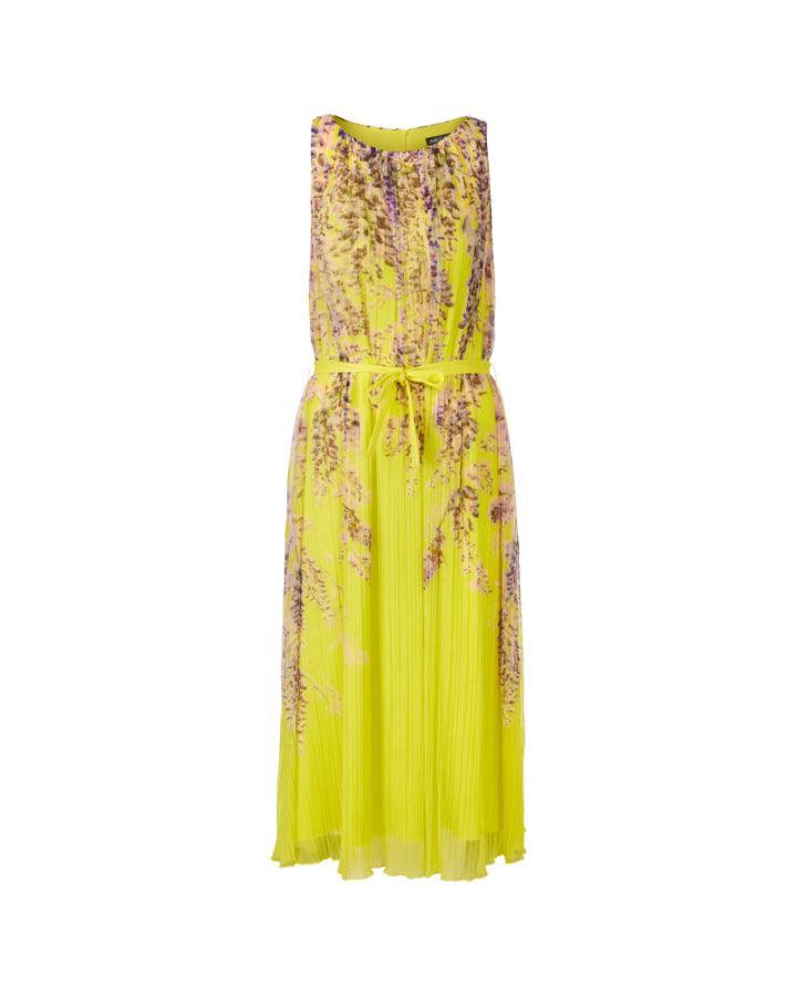 Marc Cain - Fine Pleat Floral Print Dress