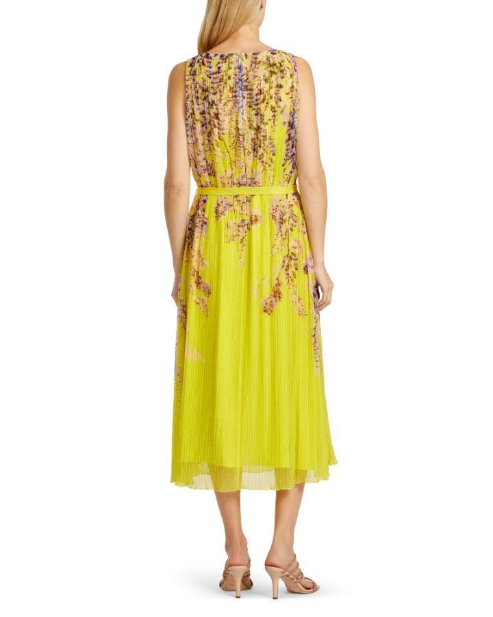 Marc Cain - Fine Pleat Floral Print Dress