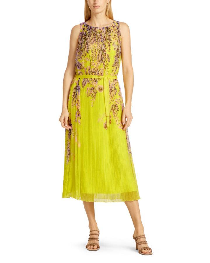Marc Cain - Fine Pleat Floral Print Dress