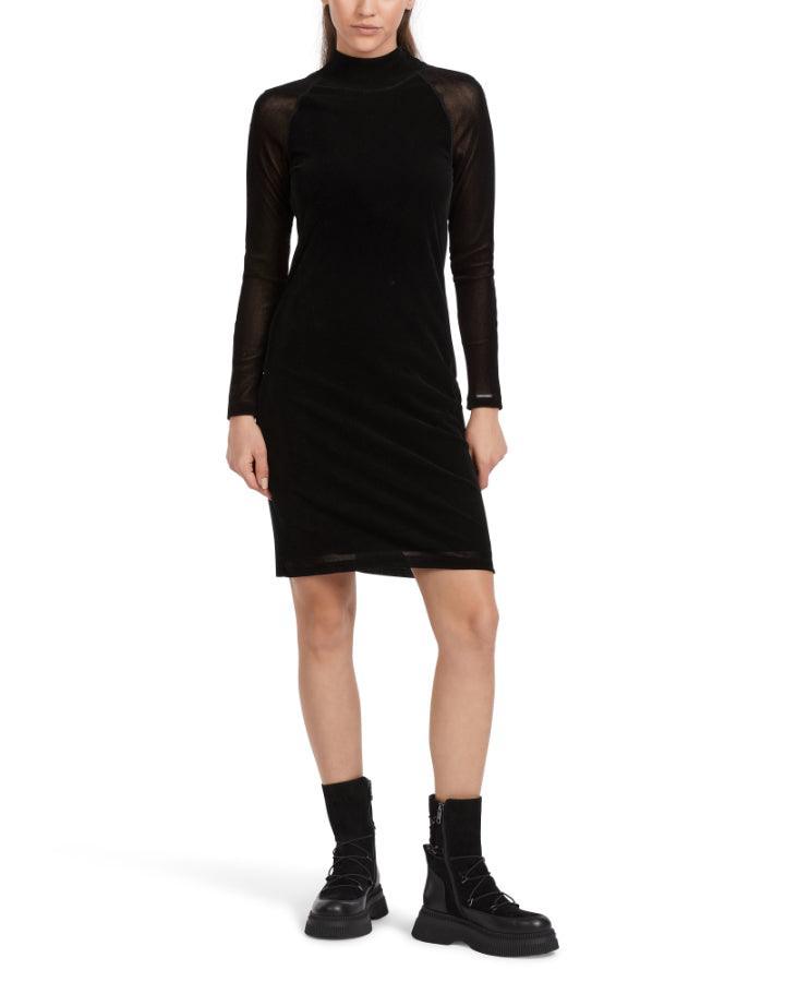 Marc Cain - Fitted Mesh High Neck Dress