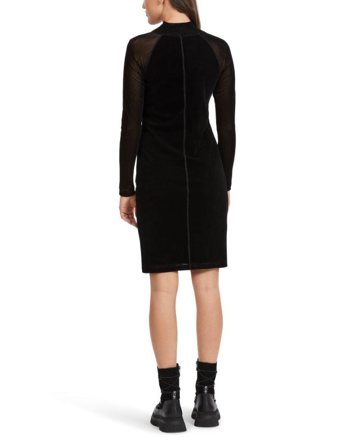 Marc Cain - Fitted Mesh High Neck Dress