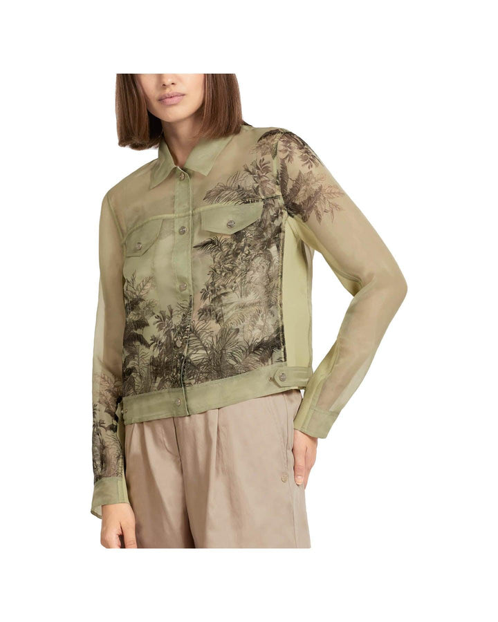 Marc Cain - Floral Denim Style Jacket
